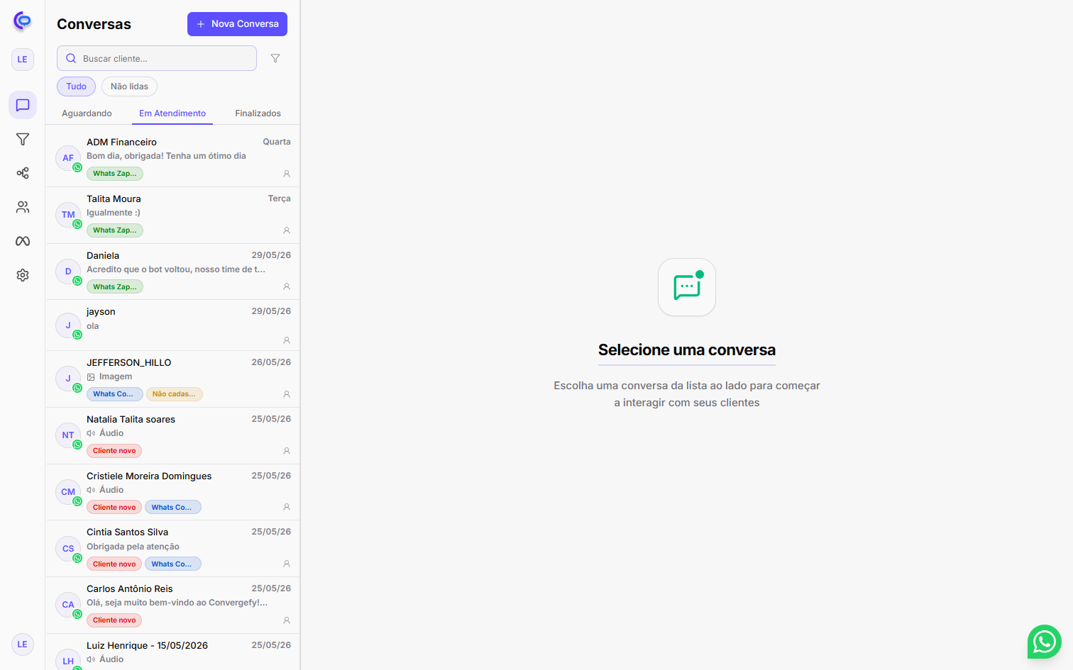Multiatendimento WhatsApp